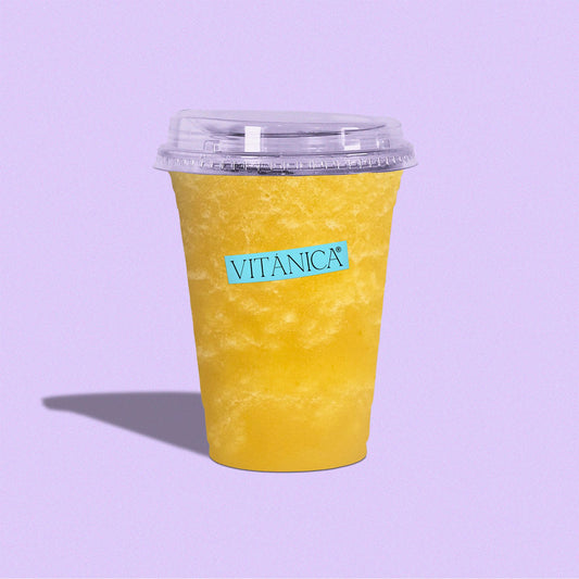 Jugo de Jengibre, Manzana y Naranja Frappé